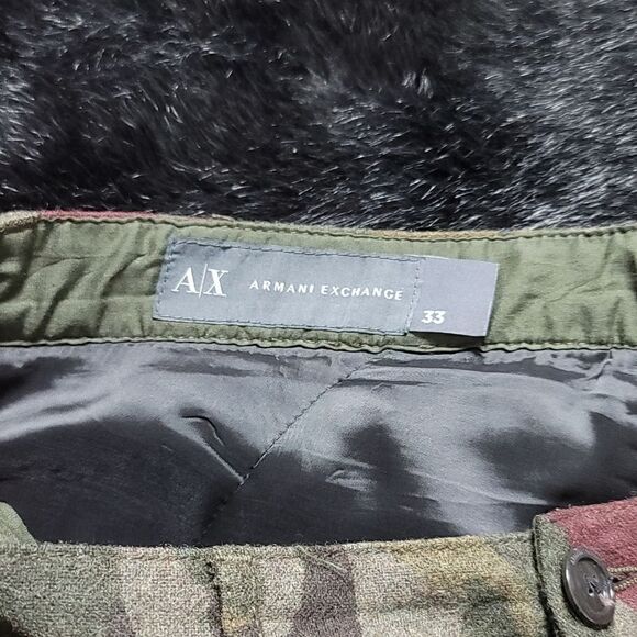 Armani Exchange Wool Cargo Military Print Pants - Picture 7 of 13